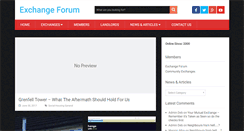 Desktop Screenshot of exchangeforum.co.uk