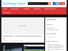 Tablet Screenshot of exchangeforum.co.uk